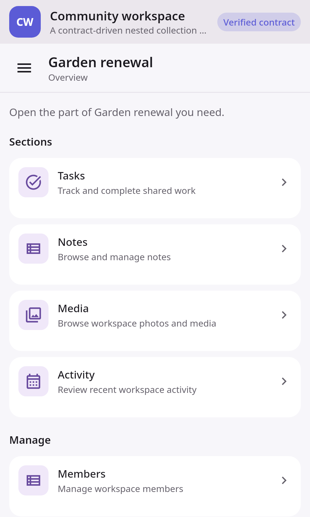 Dynamic apps Context workspace menu: Synthetic visual QA
