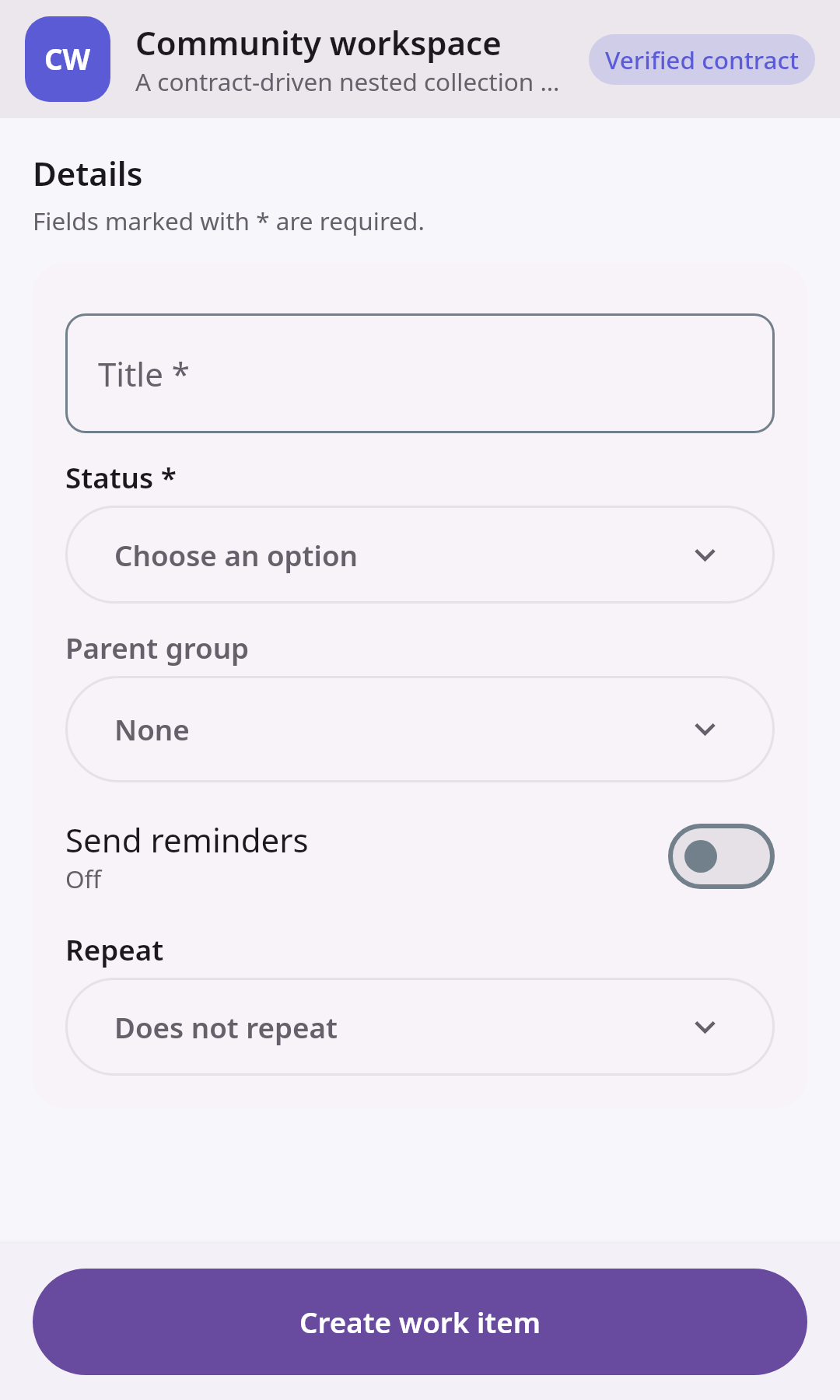 Dynamic apps Nested collection and semantic form: Synthetic visual QA