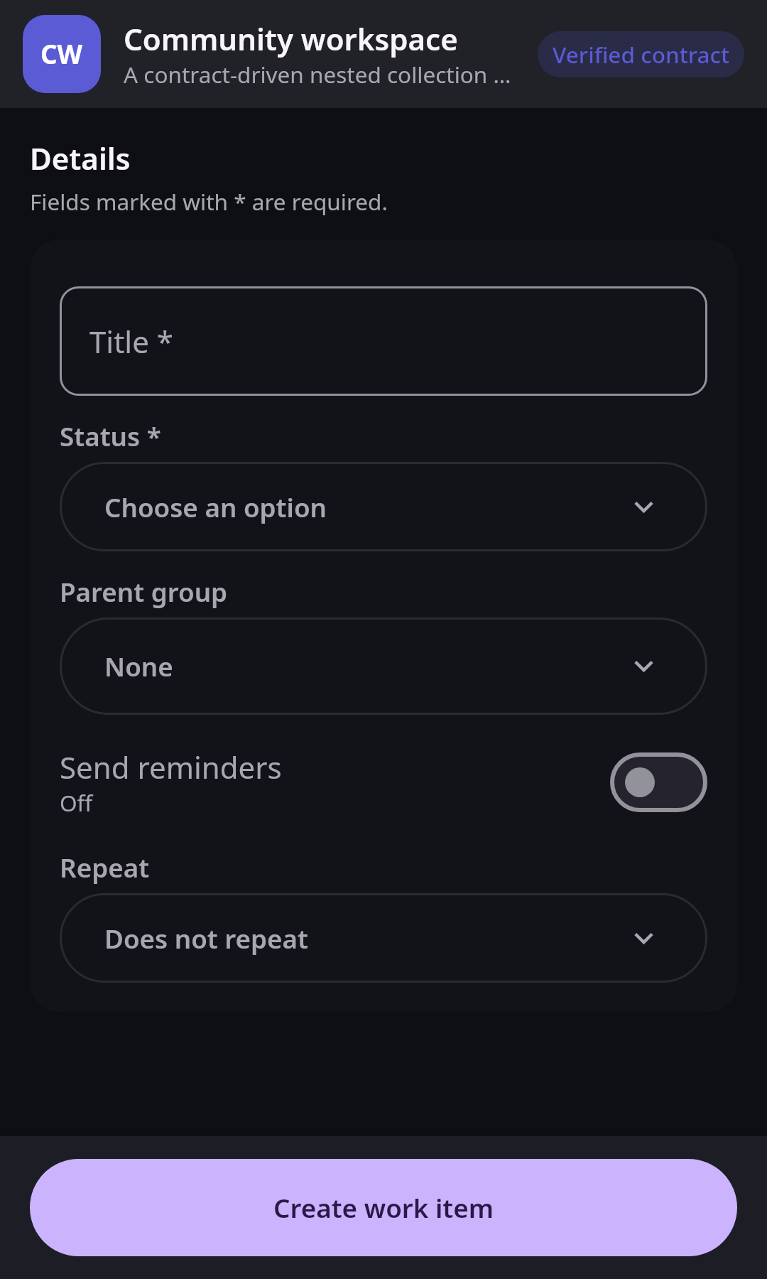 Dynamic apps Nested collection and semantic form: Synthetic visual QA